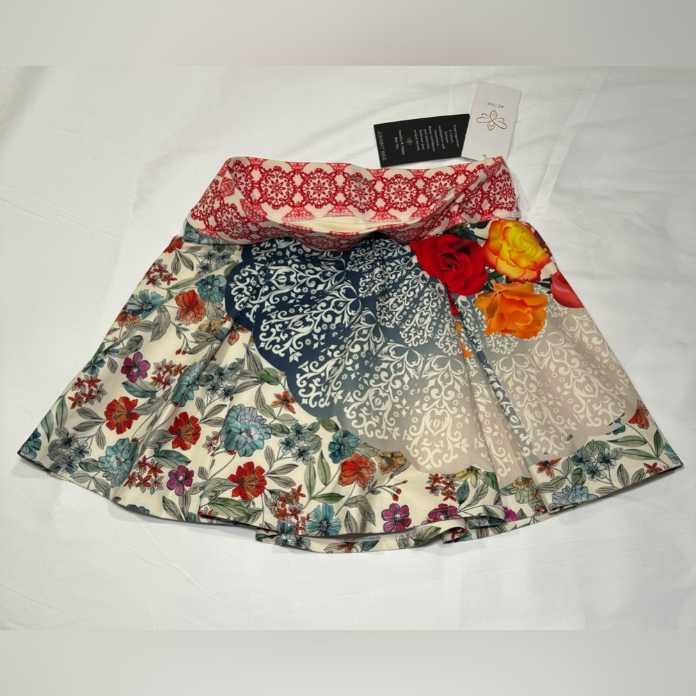 Johnny Was Tango Pleated Tennis Skirt Size XL  Color Multi - Picture 7 of 10